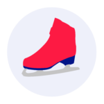 Schaatsicoon Schoen maat Zandstra – Kunstschaats blauw